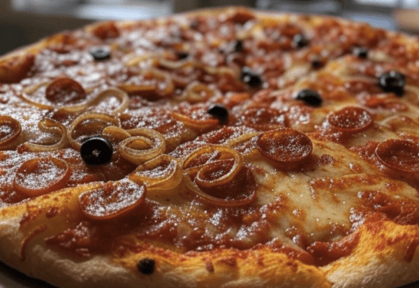 Pizza chorizo de pizza mania saint yrieix la perche