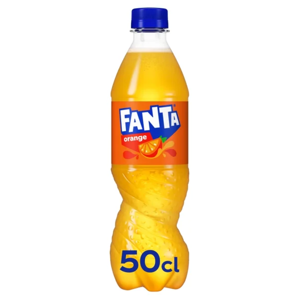 Fanta disponible chez Pizza Mania à Saint-Yrieix-la-Perche en bouteille de 50cl.