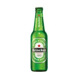 Heineken disponible chez Pizza Mania à Saint-Yrieix-la-Perche en bouteille de 33cl.