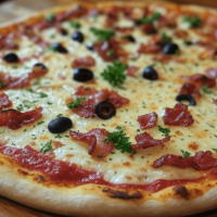 La pizza paysanne du kiosque à pizza de saint yrieix la perche