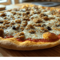 Pizza 4 Fromages de Pizza Mania à Saint-Yrieix-la-Perche - une explosion de saveurs crémeuses pour les amateurs de fromage.