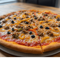 Pizza Buffalo de Pizza Mania à Saint-Yrieix-la-Perche - un mélange gourmand et épicé à savourer sur place ou à emporter.